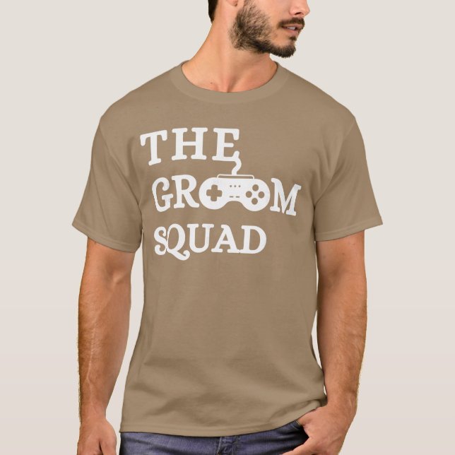 Brudgumssquad Bröllop Bachelorfest Brudgumsfest Br T Shirt (Framsida)