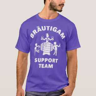 Brudgumssupportteam JGA Öltonne Vit T Shirt