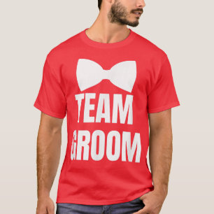 Brudgumsteam för bröllop och svensexor t shirt