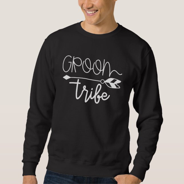 Brudgumstribe Lång Ärmad Tröja (Framsida)
