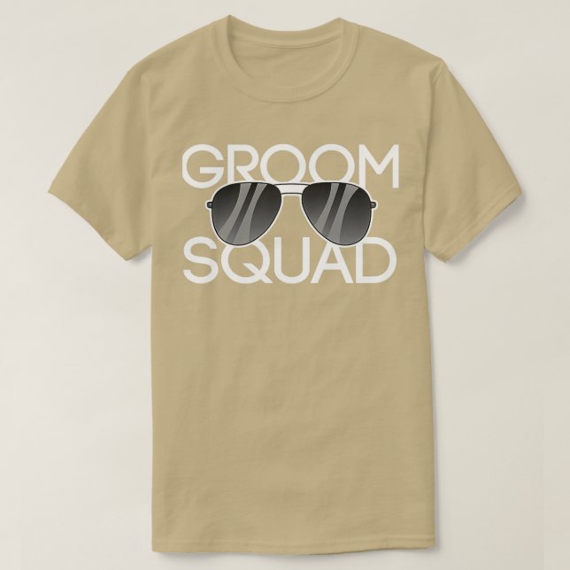 Brudgumströja Solglasögon Bröllop Sängvätning T Shirt (Design framsida)