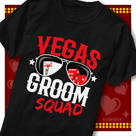 Brudgumstrupp Vegas Snygg Casino Crew T Shirt