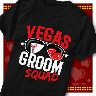 Brudgumstrupp Vegas Snygg Casino Crew T Shirt