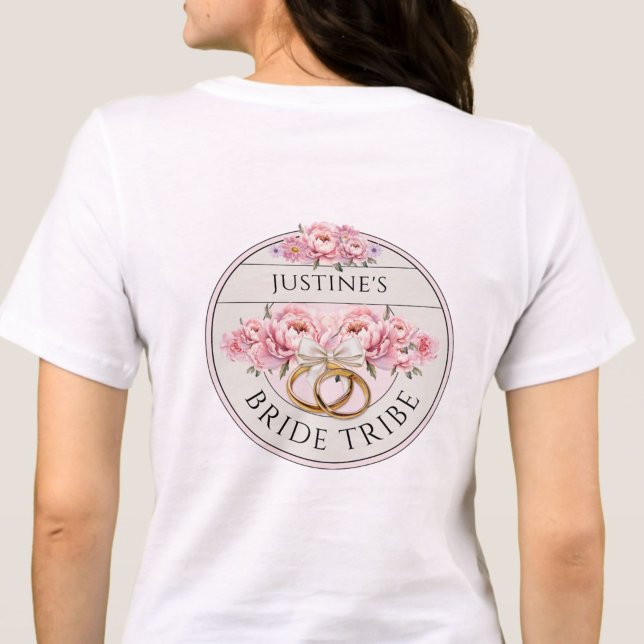 Brudklubb anpassade blommor t shirt (Skapare uppladdad)