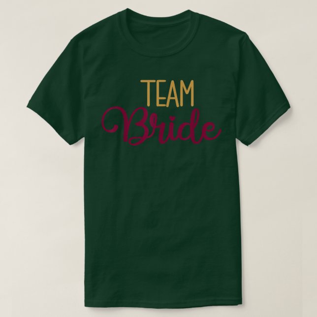 Brudklubb Matchande Bröllop Och Möhippa T Shirt (Design framsida)