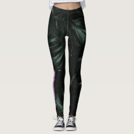Brudklubb | Tropical Palms Bachelorette Bridal Leggings