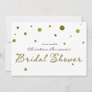 BRUDKVÄLL Vithållande Glitter Modern Kort