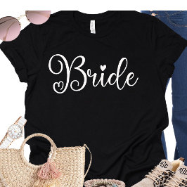 Brudmanus Bröllop Brudtärna Svart T Shirt