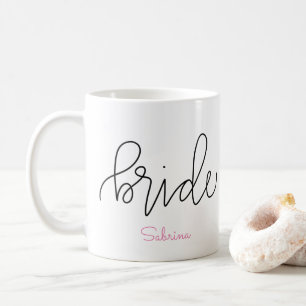 Brudmugg - anpassadebokstäverdesign kaffemugg