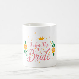 Brudrosa Jag Är Bruden Sällskapsfest Kaffemugg