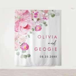 Brudrosa Vattenfärg Blommig Peony Bröllop