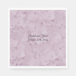 Brudservietter i rosa Hydrangea Pappersservett