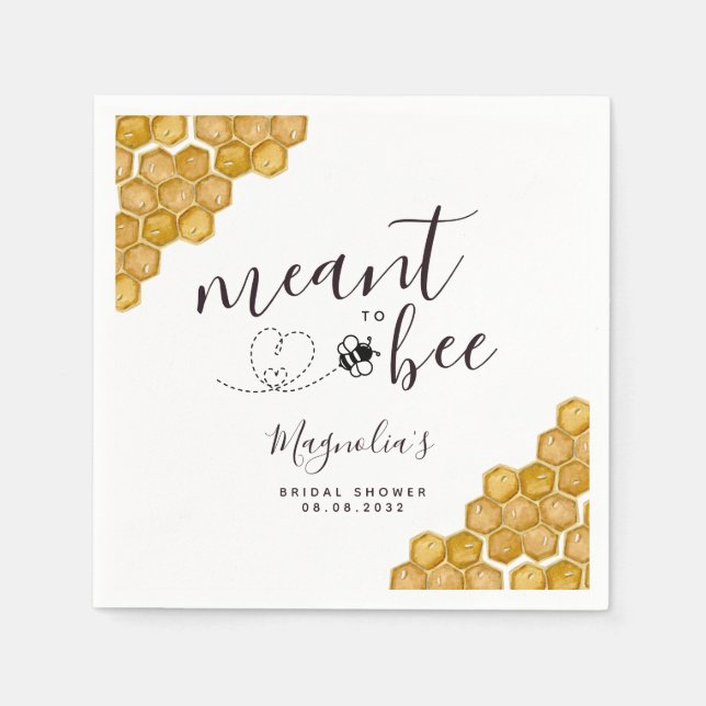 Brudshower som det är tänkt pappersservett (Framsidan)