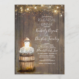 Brudslöj Rustik Lykta Övning Middag Inbjudningar