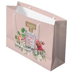 Brudslöja Rosa Parfymflaska Blomster Bröllopsdusch