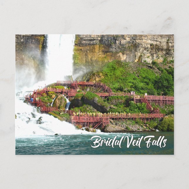 Brudslöjans vattenfall, Niagarafallen, New York Vykort (Framsida)