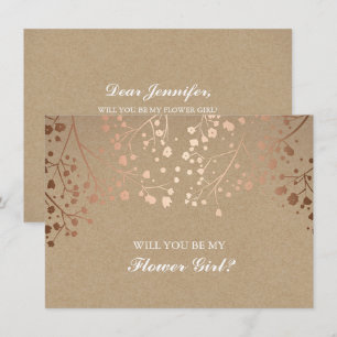 Brudslöjors Invitation med Baby's Breath i rosa ny Inbjudningar