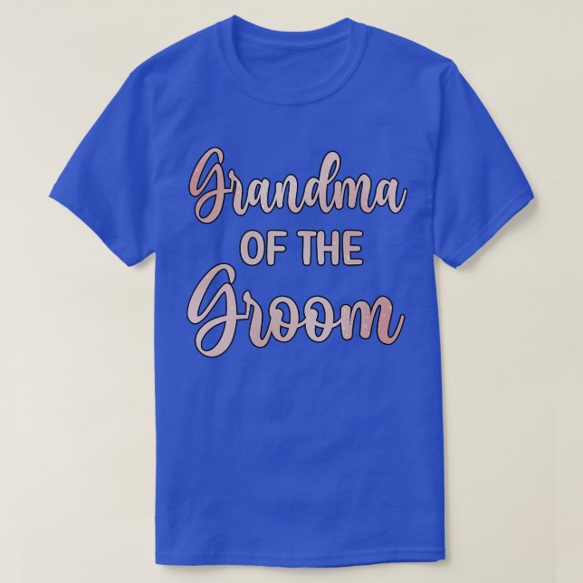 Brudsonens mormor bröllopsdag brudgumse shower 840 t shirt (Design framsida)