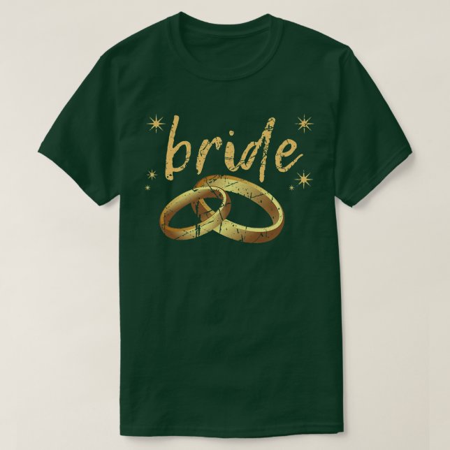 Brudtär-ring Brud att bli vigselring Möhippa T Shirt (Design framsida)