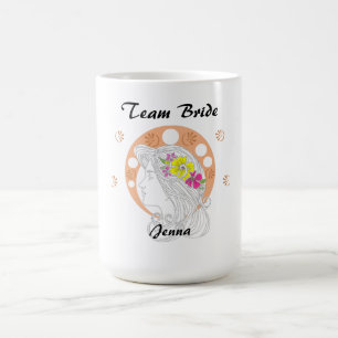Brudtärna Anpassningsbar handskiss Kaffemugg