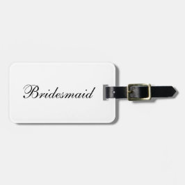 "Brudtärna" bagagemärkre Bagagebricka