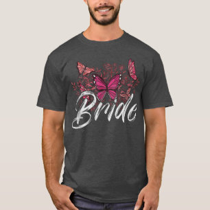 Brudtärna Blommig Krans Bröllopsdusch Bröllop Brud T Shirt