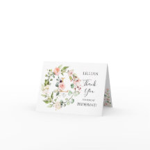 Brudtärna blommig krans monogram bokstav L