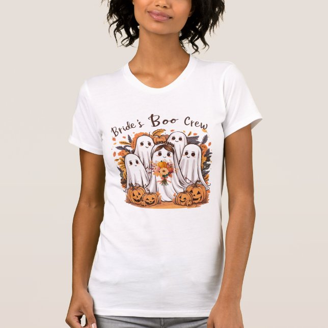 Brudtärna Boo Crew Bröllopsparty  T Shirt (Framsida)