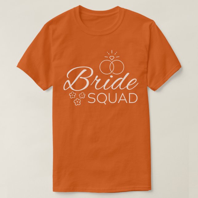 Brudtärna Bröllop Bröllopsdusch Möhippa T Shirt (Design framsida)