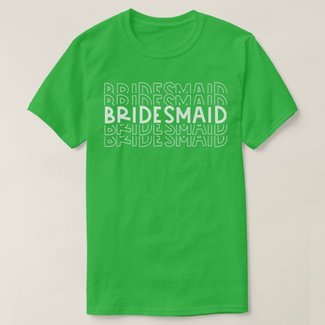 Brudtärna Bröllop Brudgum Bröllopsfest T Shirt (Design framsida)