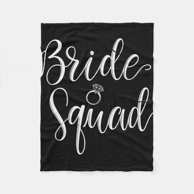 Brudtärna Bröllop Brudtärna Fest Bachelorette Fleecefilt (Framsidan)