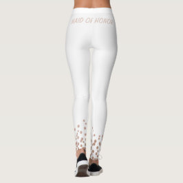Brudtärna Bröllop Rose Guld Glitter Strumpbyxor Leggings