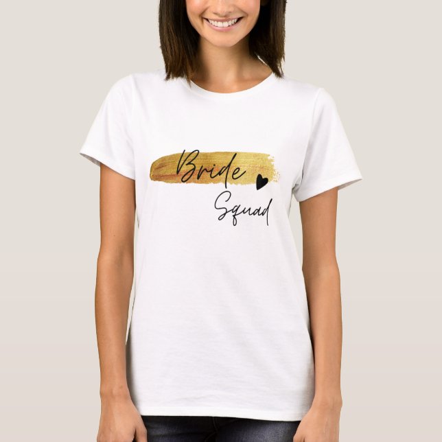 Brudtärna | Brudtjänst Bröllopståget T Shirt (Framsida)