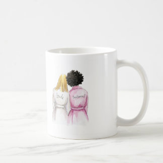 Brudtärna? Den långa blonda bruden Dk krullar Bm Kaffemugg