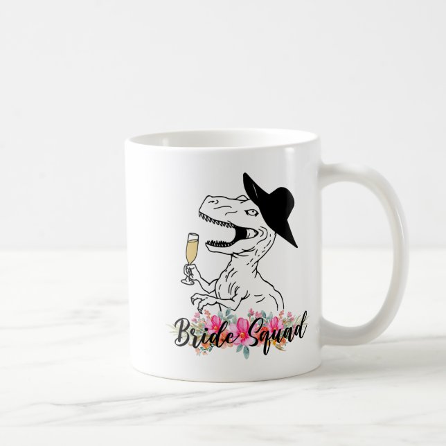 Brudtärna Dinosaur Brudtärna Blommig Möhippa Kaffemugg (Höger)