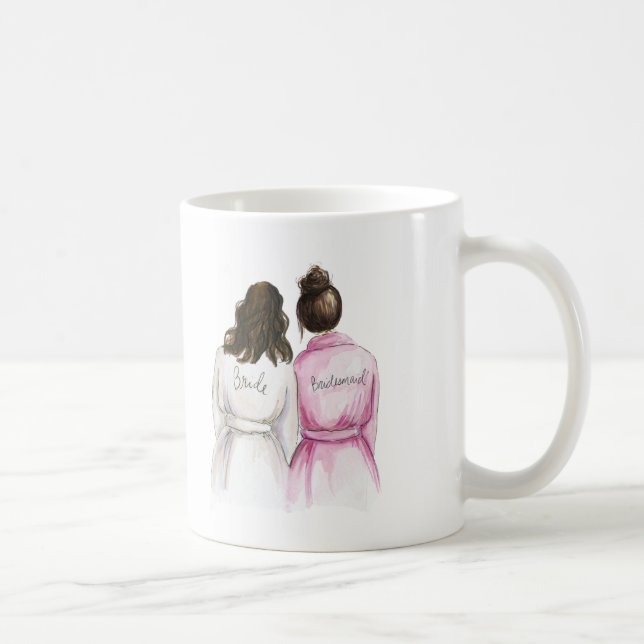 Brudtärna? Dk-Br vågigt maiden för brudDk-Br Kaffemugg (Höger)