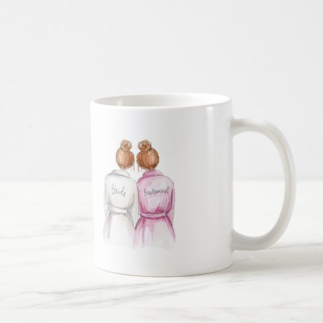 Brudtärna? För röd Maid för bulle bullebrud för Kaffemugg (Höger)