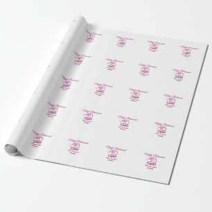 Brudtärna för rosa läger namnge datum år möhippa presentpapper