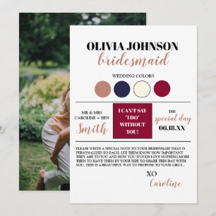 Brudtärna Förfrågan Info Kort