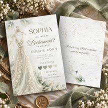 Brudtärna Förslag Kort Lace Salggrön Bröllop