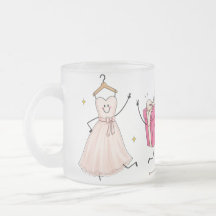 Brudtärna Frostad Glas Kaffe Mugg