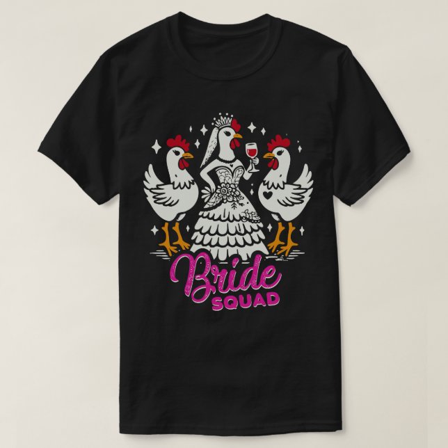 Brudtärna Hen Möhippa T Shirt (Design framsida)