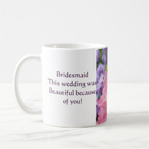 Brudtärna Kaffe Kopp Vacker Bröllopsfest