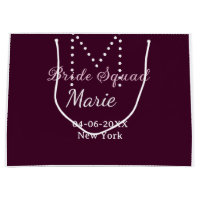 Brudtärna lägg till namnmonogram brudtärna mauve 
