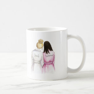 Brudtärna? Lång Maid för blond Br för bullebrudDk Kaffemugg