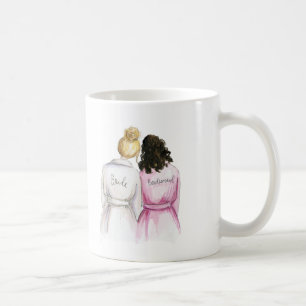 Brudtärna? Lockig Maid för blond Br för bullebrud Kaffemugg