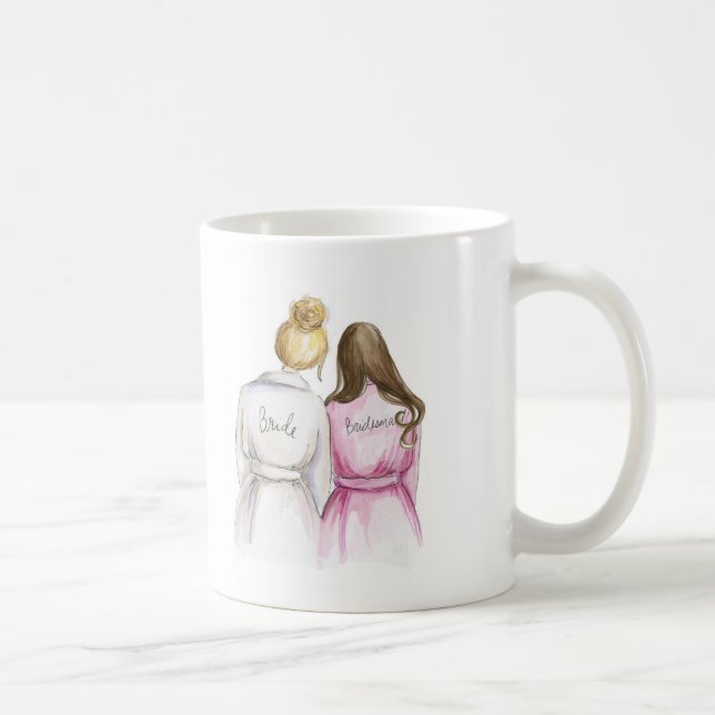 Brudtärna? Maid för Br för Brbullebrud lång Kaffemugg (Höger)