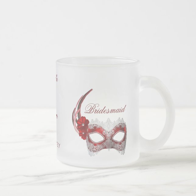 "Brudtärna" - maskeraden maskerar/pars namn Frostad Glasmugg (Höger)