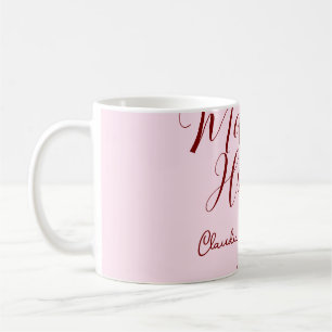 brudtärna mauve namn datum rosa pastell brudar kaffemugg