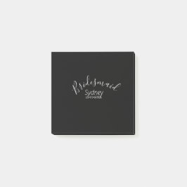 Brudtärna möhippa lägga till namn modern post-it block